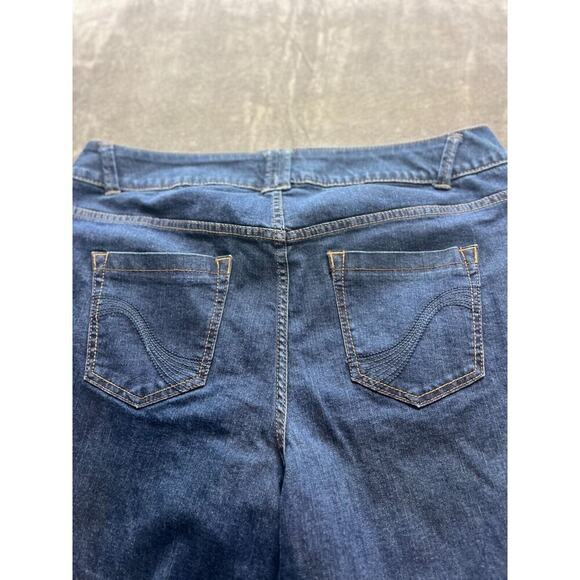 Lane Bryant Skinny Genius Fit Medium Wash Mid Rise Jeans, Womens Size 18 - Picture 5 of 6